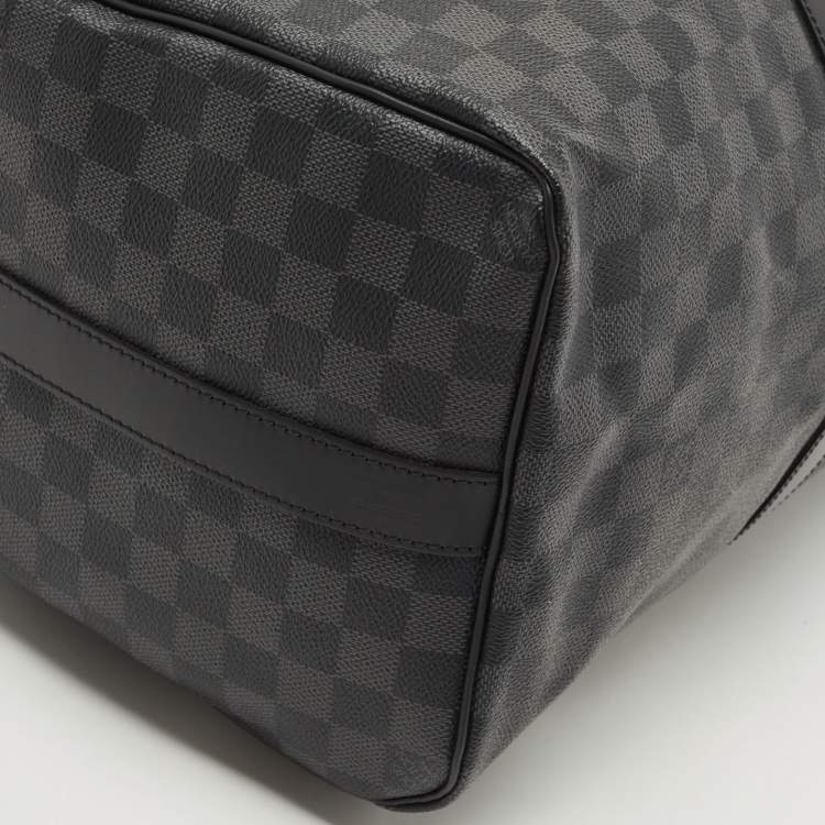 Pre Owned Louis Vuitton Damier Graphite Canvas Keepall Bandoulière 45 Bag