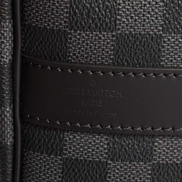 Pre Owned Louis Vuitton Damier Graphite Canvas Keepall Bandoulière 45 Bag