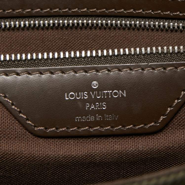 Pre Owned Louis Vuitton Brown/Green Taiga Leather Dersou Messenger Bag