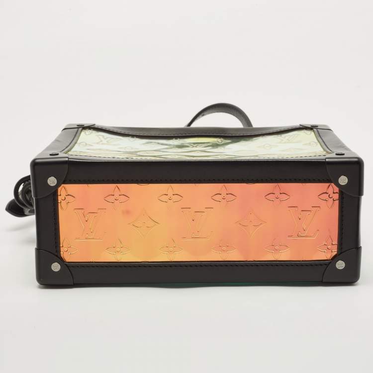 Pre Owned Louis Vuitton Black Monogram Prism Legacy Soft Trunk Bag