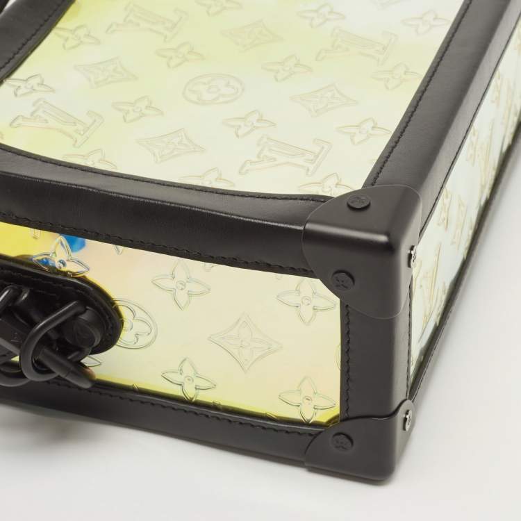 Pre Owned Louis Vuitton Black Monogram Prism Legacy Soft Trunk Bag