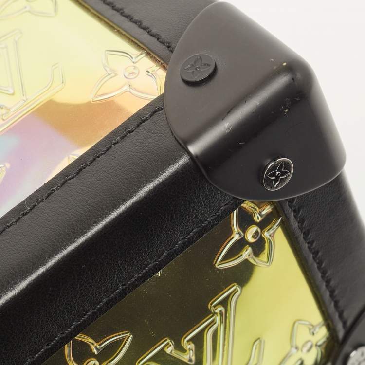 Pre Owned Louis Vuitton Black Monogram Prism Legacy Soft Trunk Bag