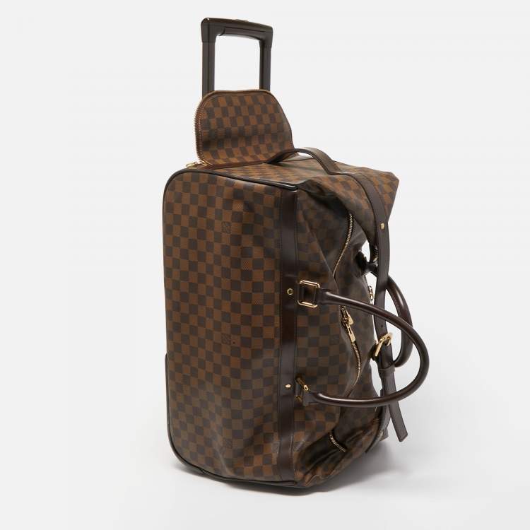Pre Owned Louis Vuitton Damier Ebene Canvas Eole 50 Rolling Luggage