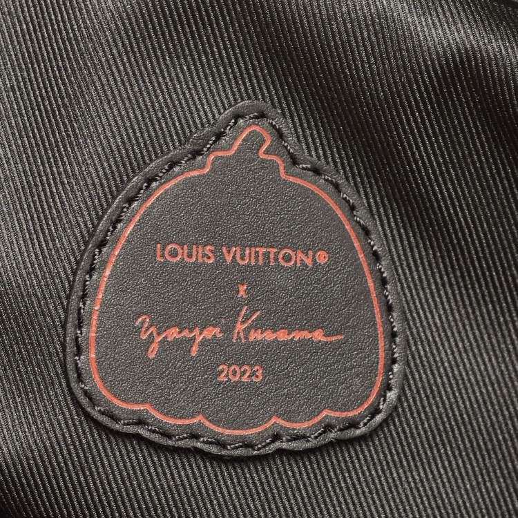 Pre Owned Louis Vuitton X Yayoi Kusama Black/Red Monogram Empreinte Leather Keepall 50 Bandouliere Bag
