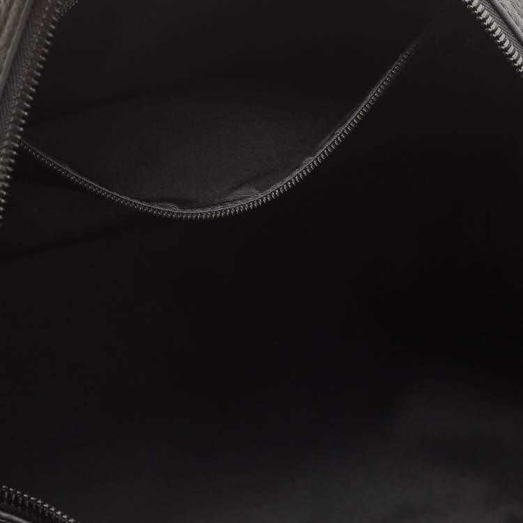 Pre Owned Louis Vuitton X Yayoi Kusama Black/Red Monogram Empreinte Leather Keepall 50 Bandouliere Bag