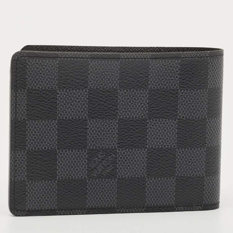 Pre Owned Louis Vuitton Damier Cobalt Canvas Multiple Bifold Wallet