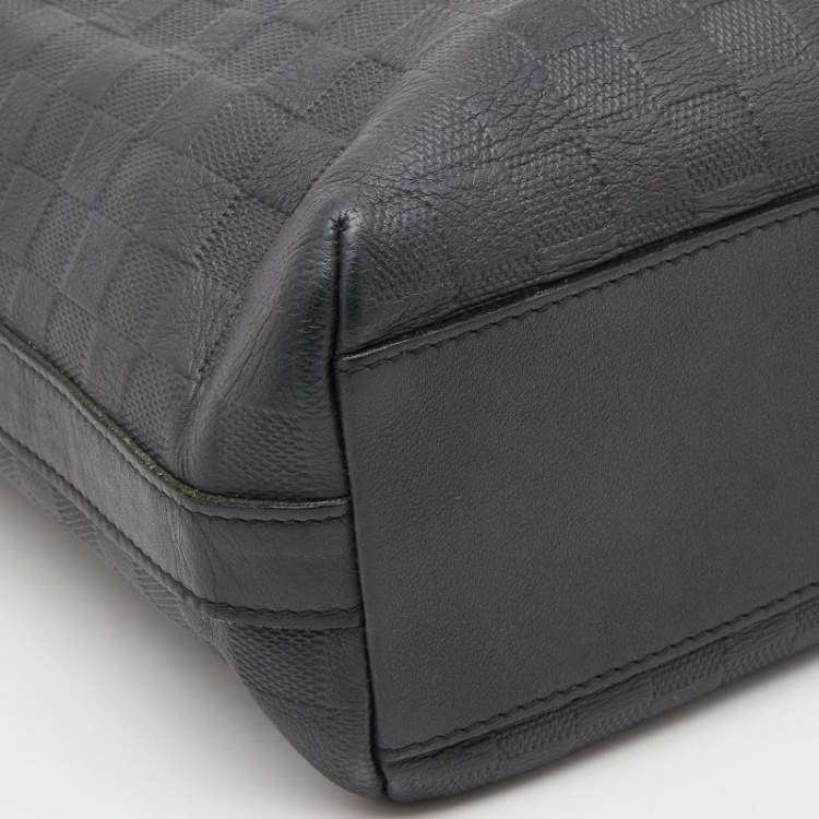 Pre Owned Louis Vuitton Black Damier Infini Calypso Messenger GM Bag 