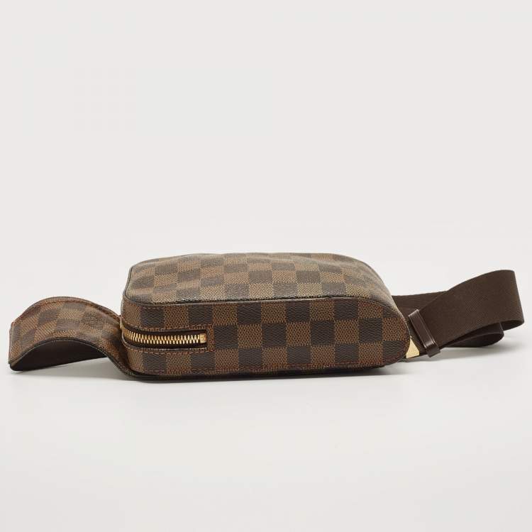 Pre Owned Louis Vuitton Damier Ebene Canvas Geronimos Belt Bag