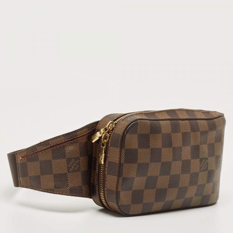 Pre Owned Louis Vuitton Damier Ebene Canvas Geronimos Belt Bag