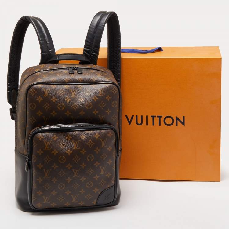 Pre Owned Louis Vuitton Monogram Macassar Canvas Dean Backpack