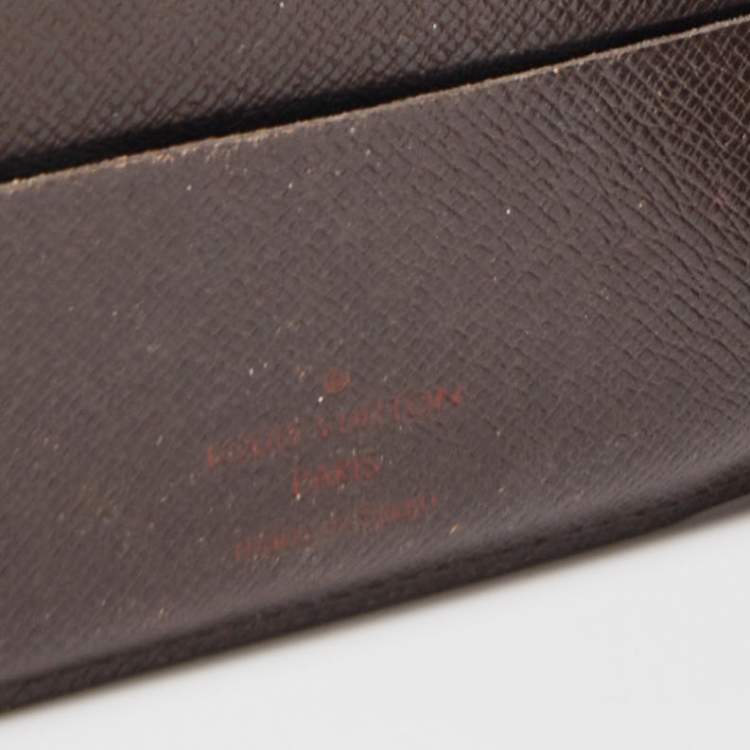 Pre Owned Louis Vuitton Damier Ebene Canvas Wallet