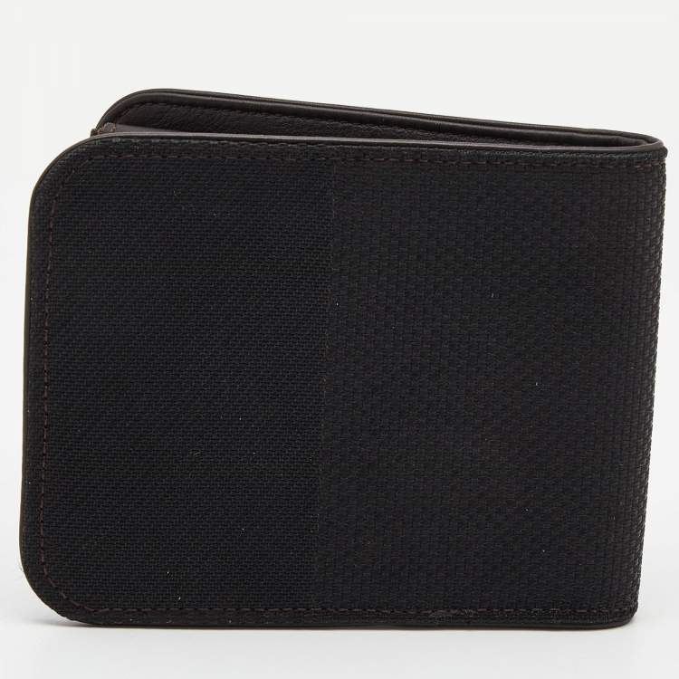 Pre Owned Louis Vuitton Black Damier Geant Canvas Bifold Wallet