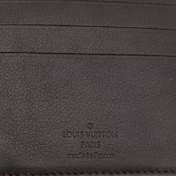 Pre Owned Louis Vuitton Black Damier Geant Canvas Bifold Wallet