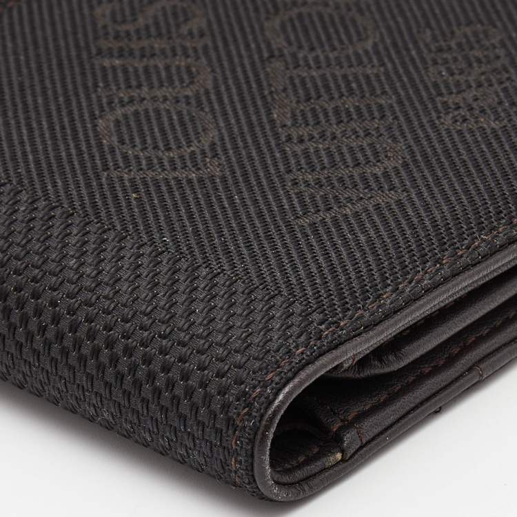 Pre Owned Louis Vuitton Black Damier Geant Canvas Bifold Wallet