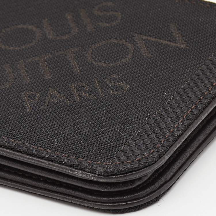 Pre Owned Louis Vuitton Black Damier Geant Canvas Bifold Wallet