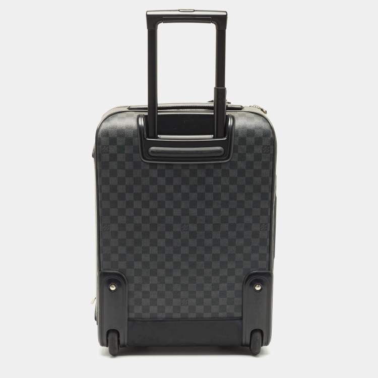 Pre Owned Louis Vuitton Damier Graphite Canvas Pegase Legere Business Suitcase 55