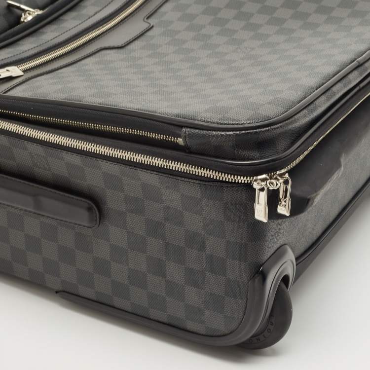 Pre Owned Louis Vuitton Damier Graphite Canvas Pegase Legere Business Suitcase 55