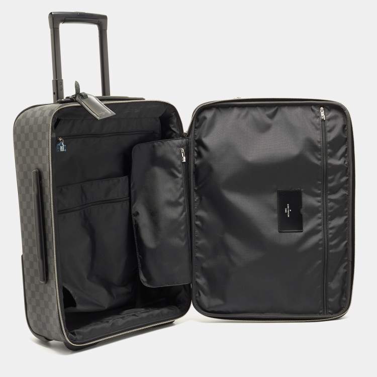 Pre Owned Louis Vuitton Damier Graphite Canvas Pegase Legere Business Suitcase 55