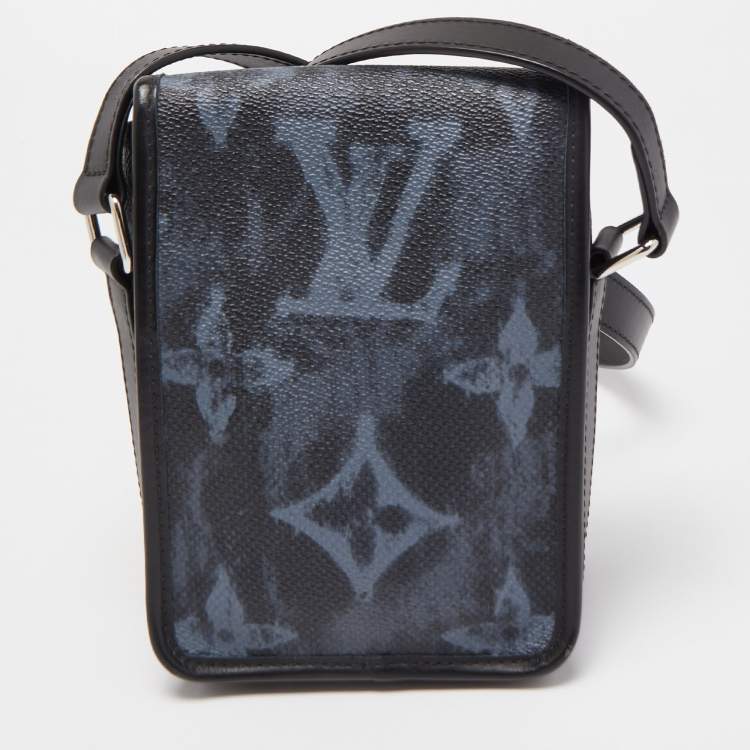 Pre Owned Louis Vuitton Pastel Black Monogram Amazone Messenger Bag