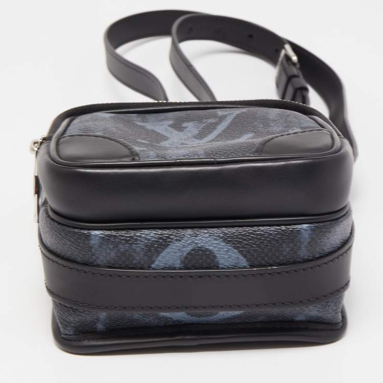 Pre Owned Louis Vuitton Pastel Black Monogram Amazone Messenger Bag
