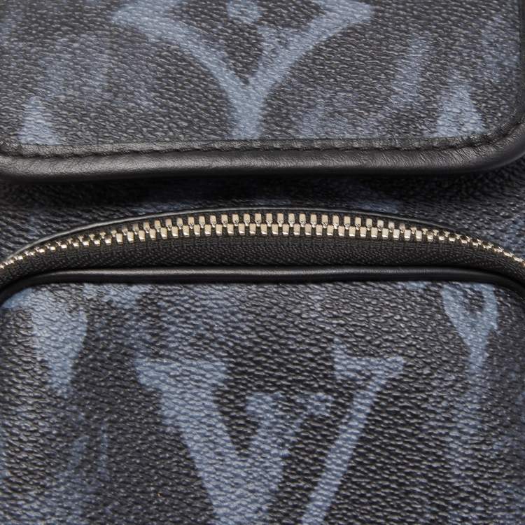 Pre Owned Louis Vuitton Pastel Black Monogram Amazone Messenger Bag