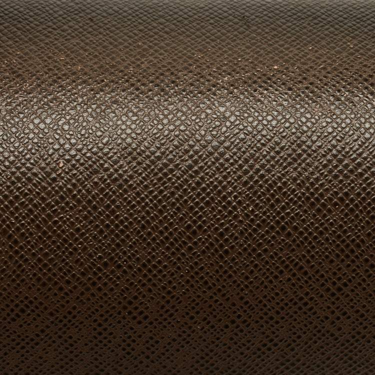 Pre Owned Louis Vuitton Brown Taiga Leather Robusto 1 Compartment Briefcase