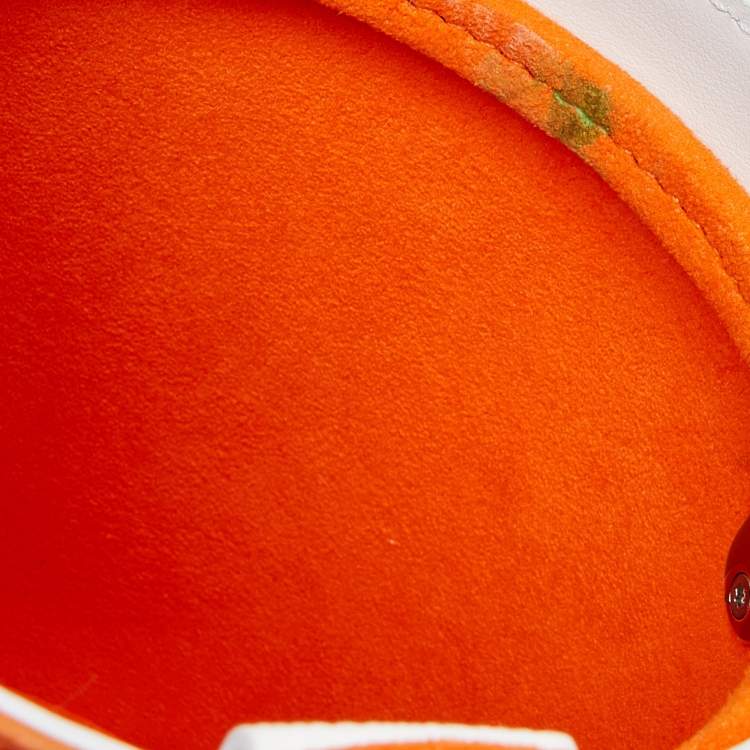 Pre Owned Louis Vuitton Orange Monogram Canvas LV Paint Can Bucket Bag
