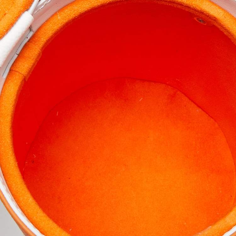 Pre Owned Louis Vuitton Orange Monogram Canvas LV Paint Can Bucket Bag