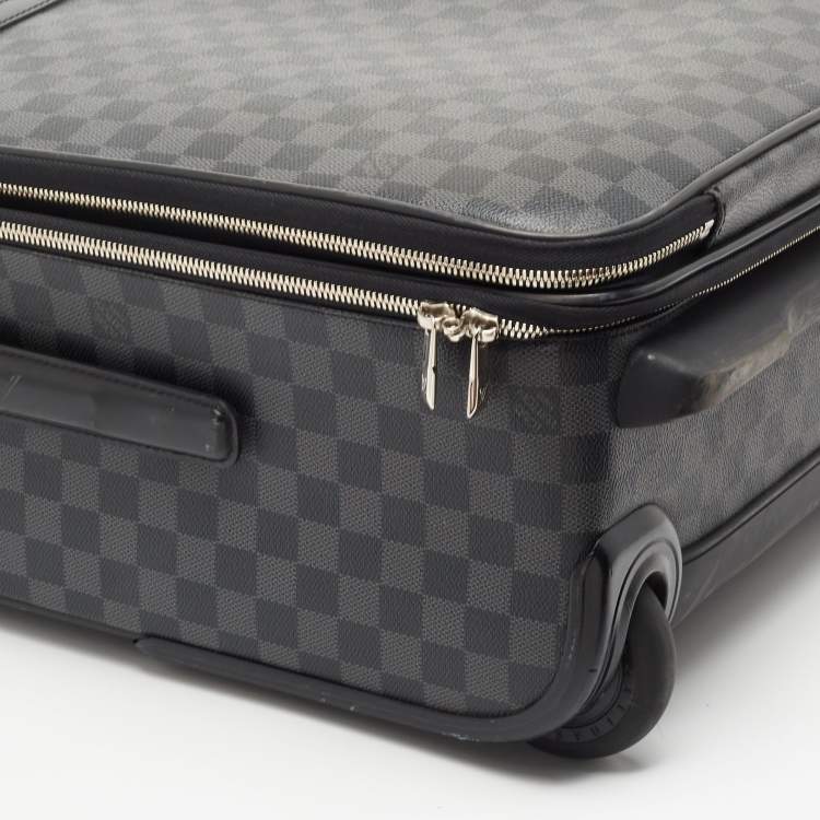 Pre Owned Louis Vuitton Damier Graphite Canvas Pegase 55 Luggage