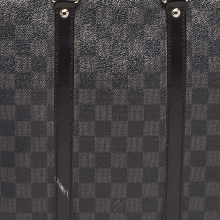 Pre Owned Louis Vuitton Damier Graphite Canvas Porte Documents Voyage GM Briefcase