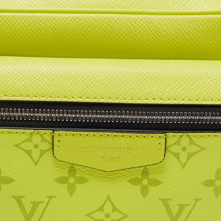 Pre Owned Louis Vuitton  Neon Yellow Monogram Taigarama Outdoor Bumbag