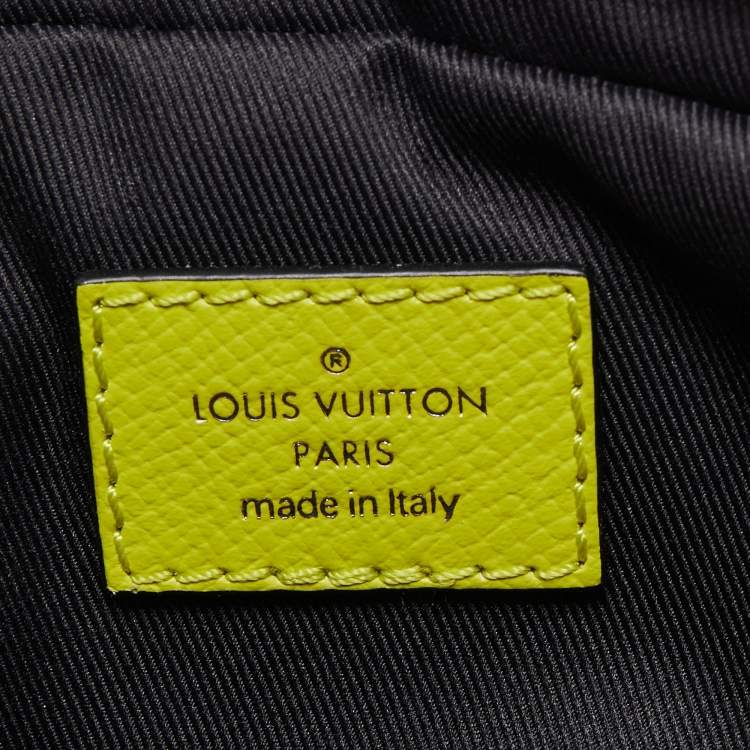 Pre Owned Louis Vuitton  Neon Yellow Monogram Taigarama Outdoor Bumbag