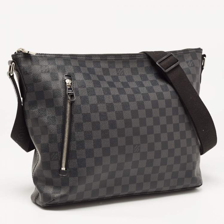 Pre Owned Louis Vuitton Damier Graphite Canvas Mick GM Bag