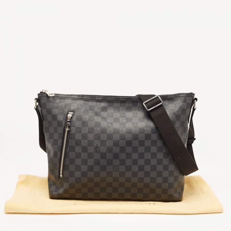 Pre Owned Louis Vuitton Damier Graphite Canvas Mick GM Bag