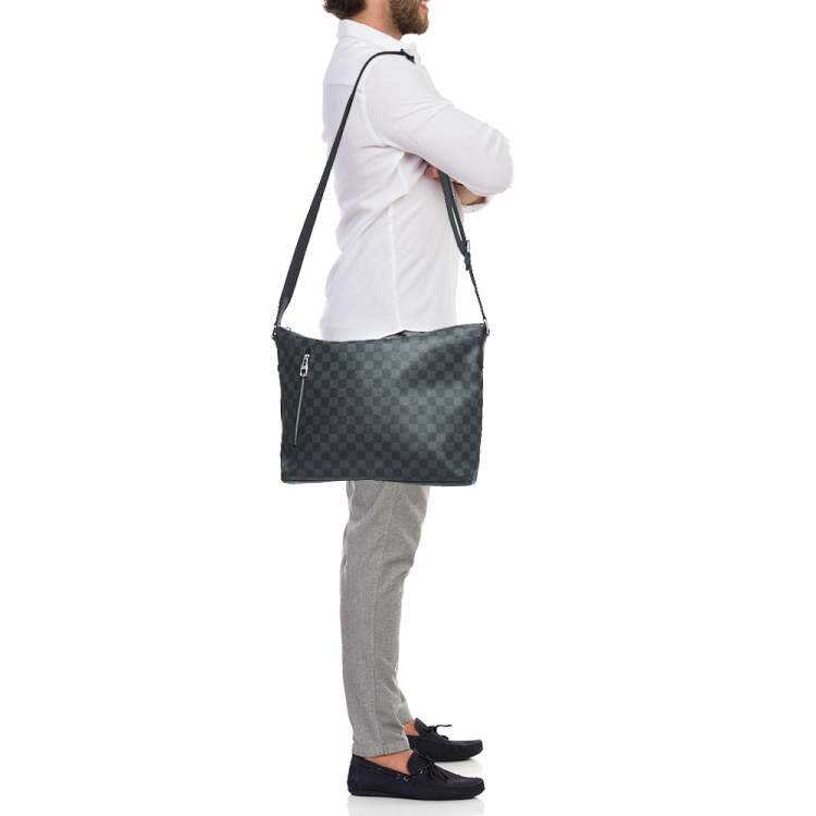 Pre Owned Louis Vuitton Damier Graphite Canvas Mick GM Bag