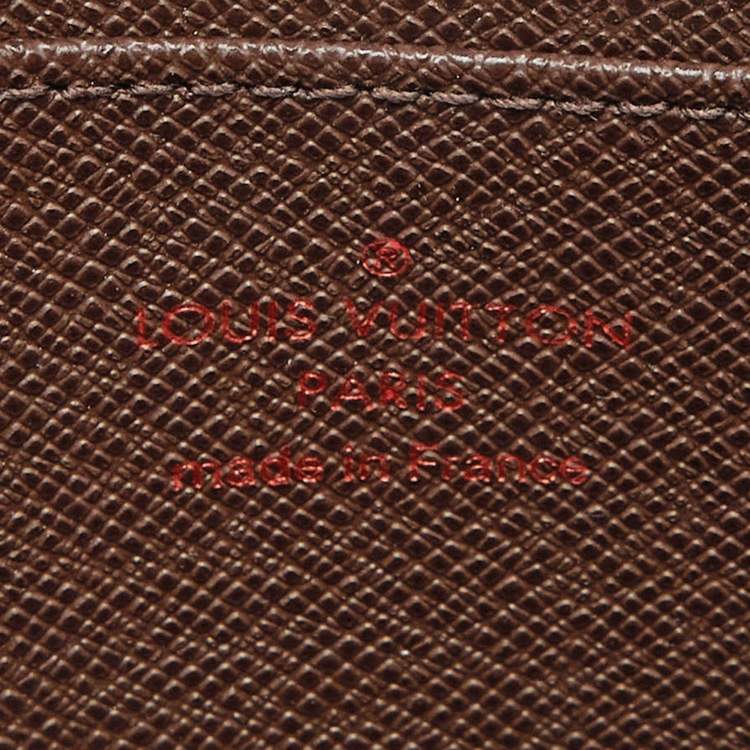 Pre Owned Louis Vuitton Damier Ebene Canvas Zippy Coin Purse