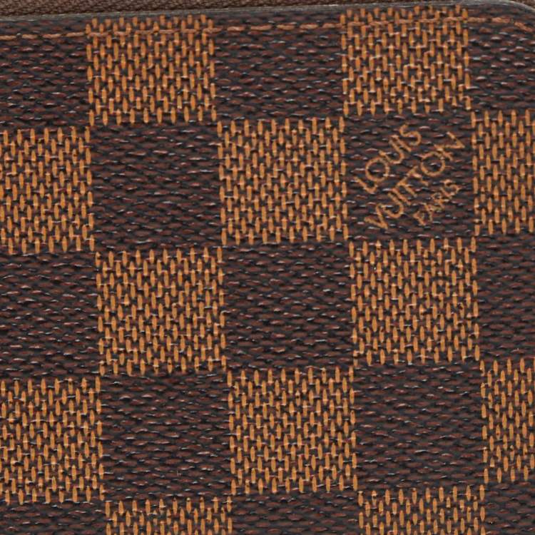 Pre Owned Louis Vuitton Damier Ebene Canvas Zippy Coin Purse
