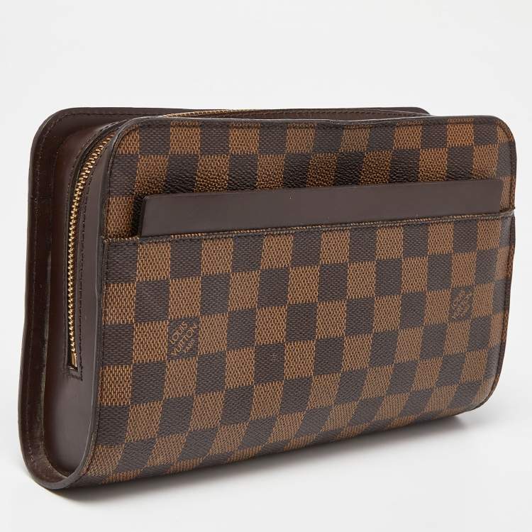 Pre Owned Louis Vuitton Damier Ebene Canvas Saint Louis Pochette Pouch