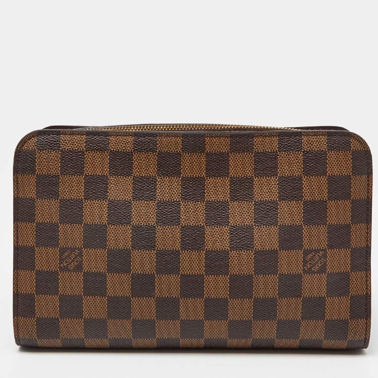 Pre Owned Louis Vuitton Damier Ebene Canvas Saint Louis Pochette Pouch