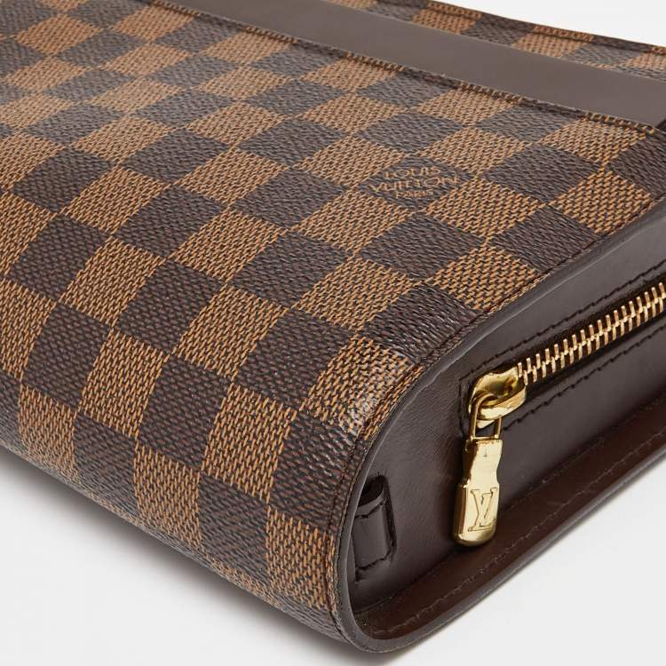 Pre Owned Louis Vuitton Damier Ebene Canvas Saint Louis Pochette Pouch