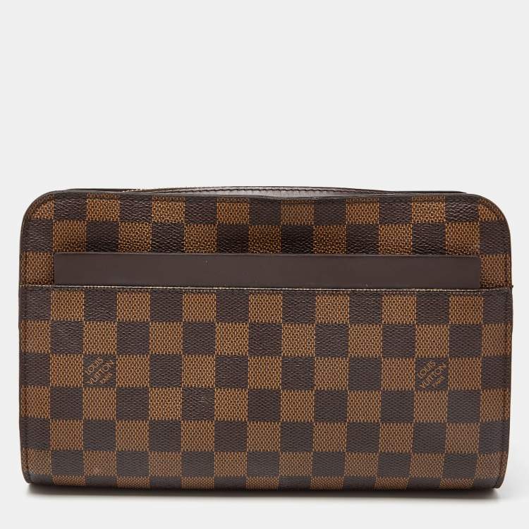 Pre Owned Louis Vuitton Damier Ebene Canvas Saint Louis Pochette Pouch