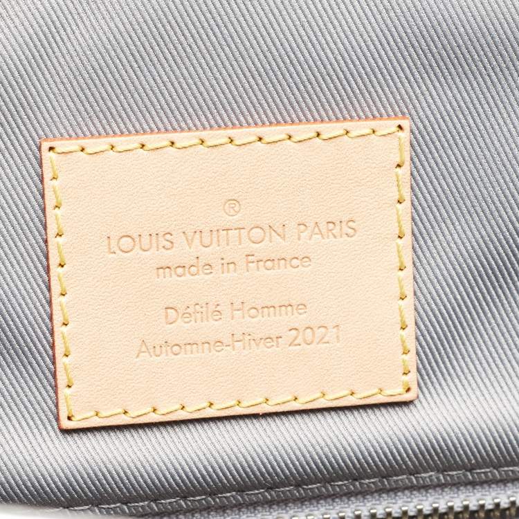 Pre Owned Louis Vuitton Silver Monogram Miroir Christopher MM Backpack