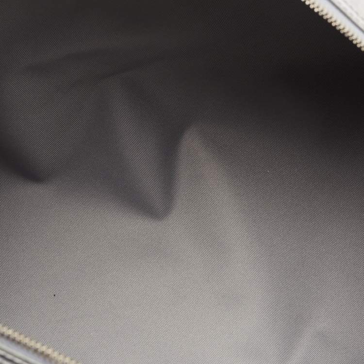 Pre Owned Louis Vuitton Silver Monogram Miroir Keepall Bandouliere 50 Bag