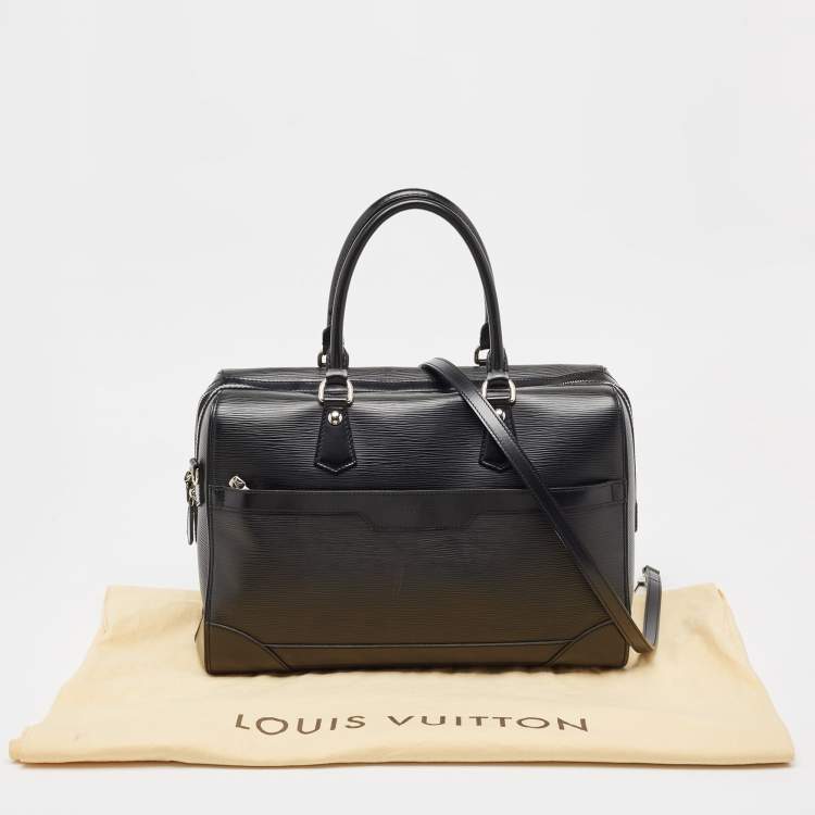 Pre Owned Louis Vuitton Black Epi Leather Sac De Ville Bourget Bag