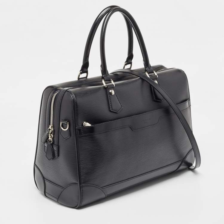 Pre Owned Louis Vuitton Black Epi Leather Sac De Ville Bourget Bag