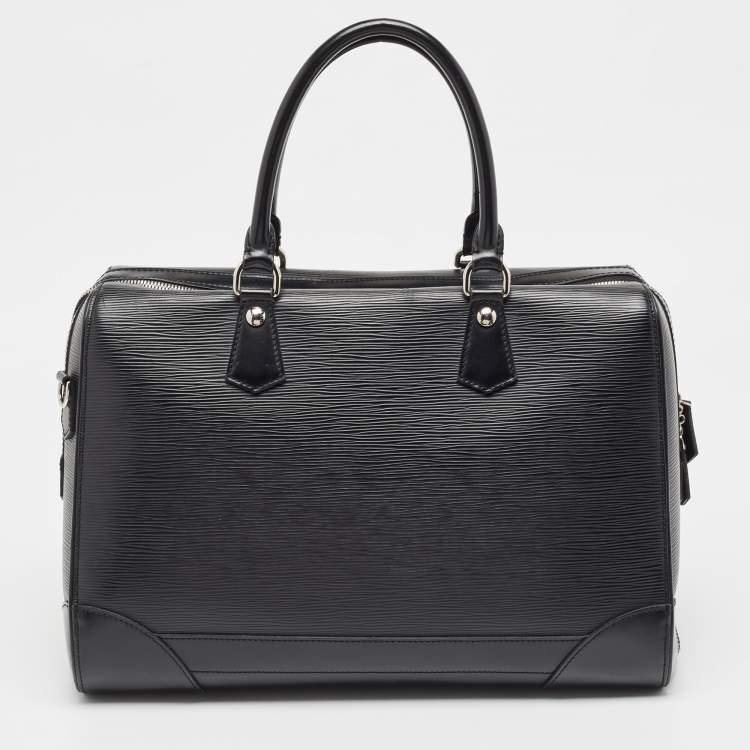 Pre Owned Louis Vuitton Black Epi Leather Sac De Ville Bourget Bag