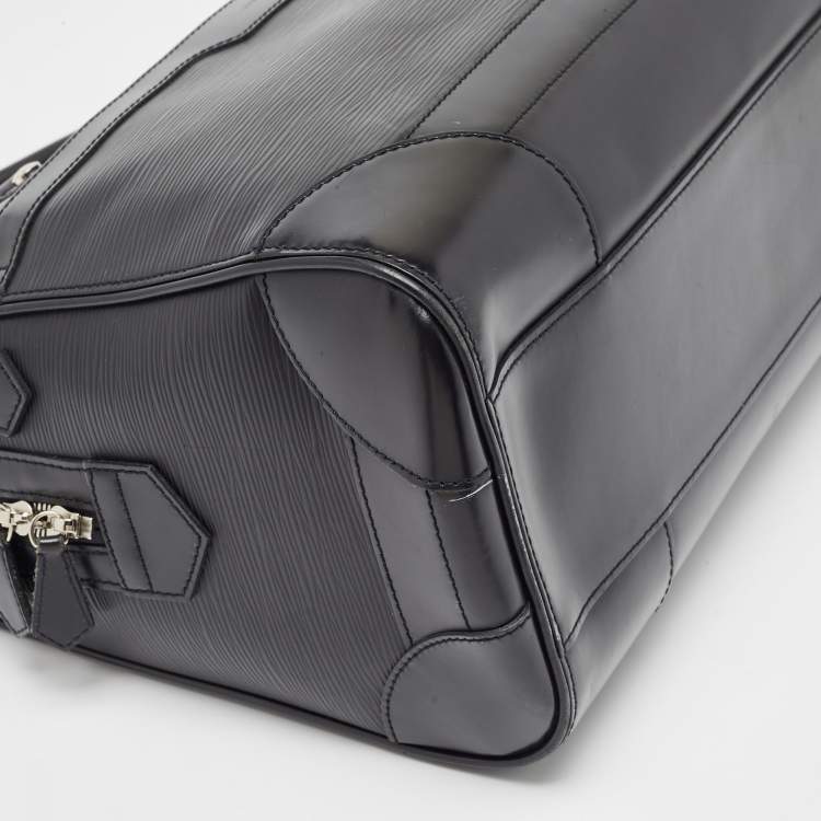 Pre Owned Louis Vuitton Black Epi Leather Sac De Ville Bourget Bag