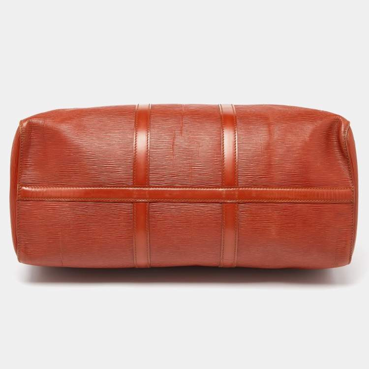 Pre Owned Louis Vuitton Cipango Gold Epi Leather Keepall 50 Bag