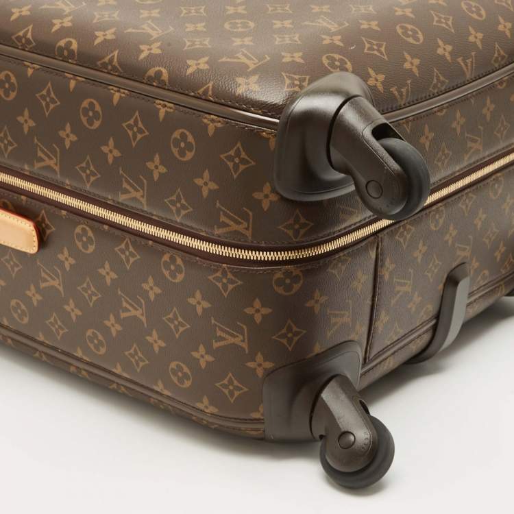 Pre Owned Louis Vuitton Brown Monogram Canvas Zephyr 70 Rolling Suitcase