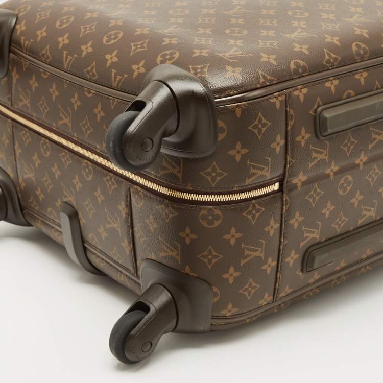 Pre Owned Louis Vuitton Brown Monogram Canvas Zephyr 70 Rolling Suitcase